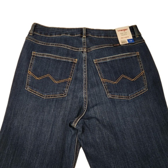 Wrangler Women's High Rise Bootcut Jeans Size 10‎ Dark Wash Denim NWT - Picture 7 of 7